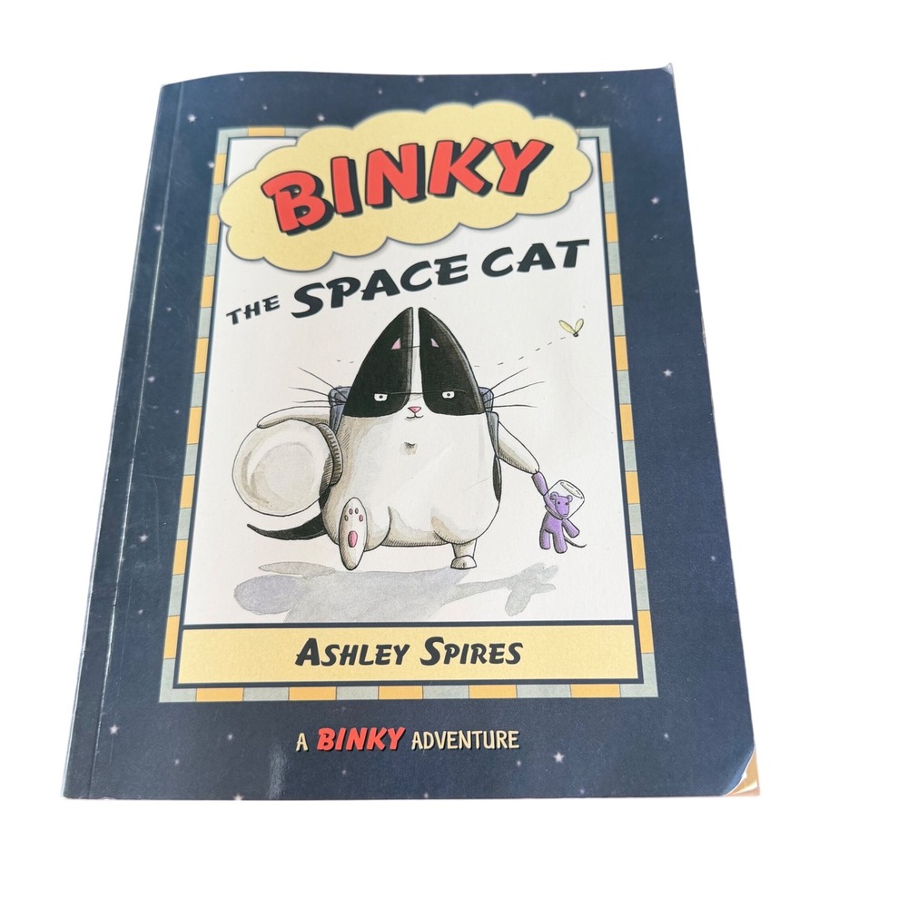 Binky the Space Cat Ashley Spires Kids Graphic Novel Paperback 2009 Book 1